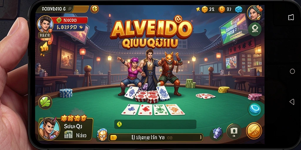 Screenshot gameplay menampilkan serunya permainan QiuQiu.