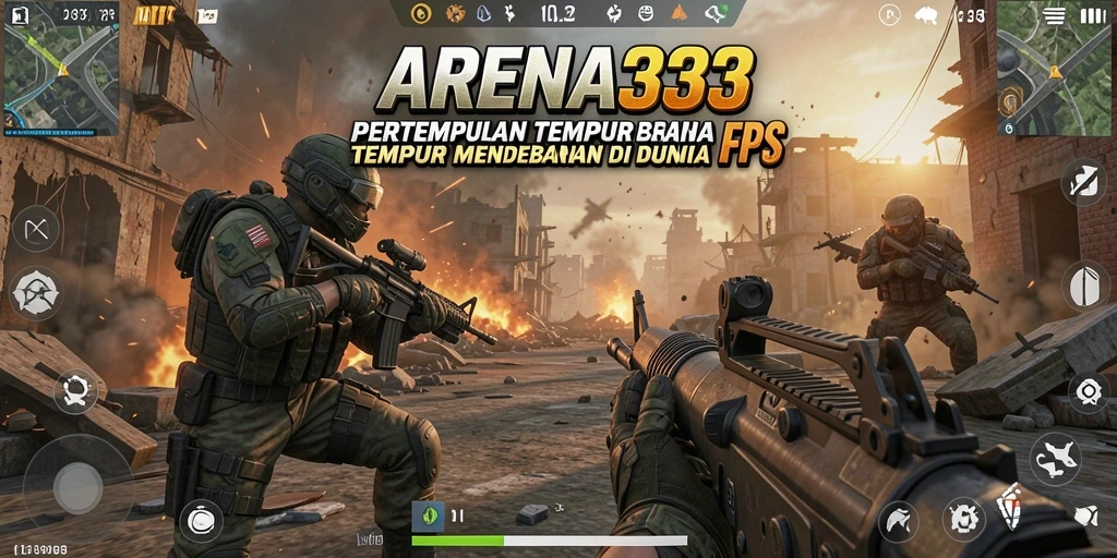 Tangkapan layar dari pertempuran intens ARENA333 dengan visual menakjubkan.