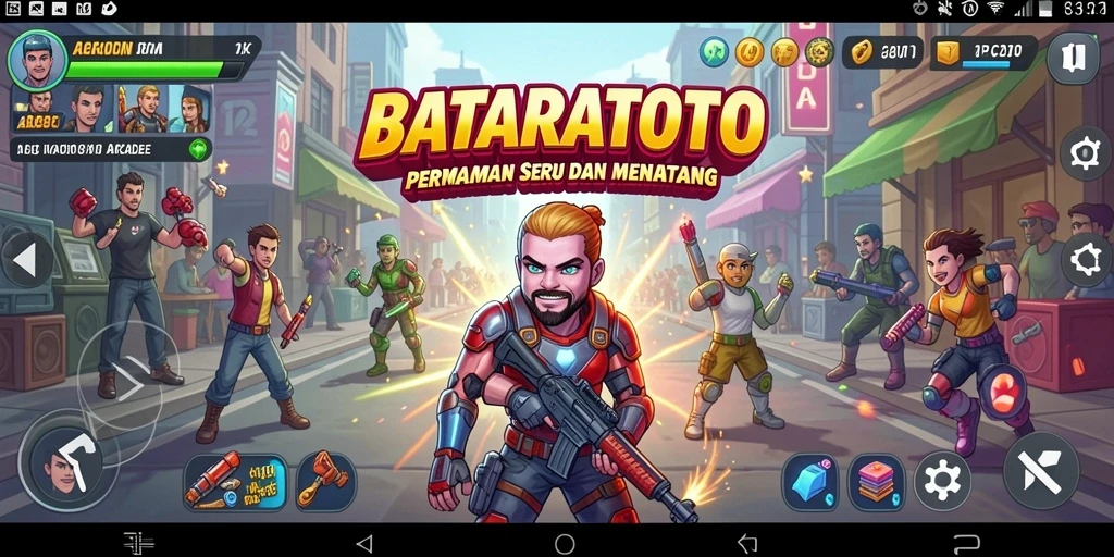 Tampilan seru gameplay BATARATOTO dalam aksi Arcade.