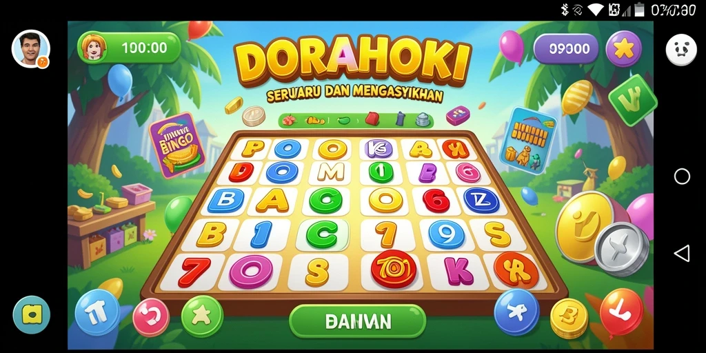 Tampilan gameplay DORAHOKI yang seru dan mengasyikkan.