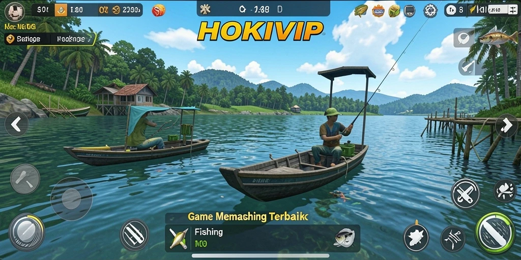Tangkapan besar di HOKIVIP saat memancing di danau indah.