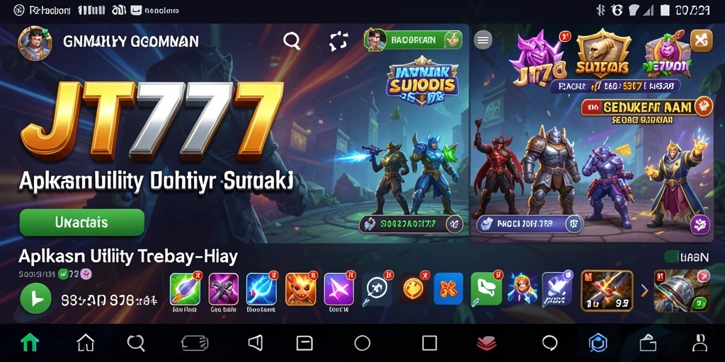 Tampilan antarmuka JT777 yang intuitif dan menarik.