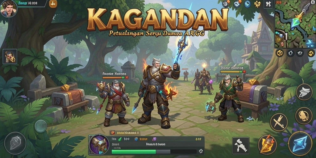 Screenshot gameplay KAGANDAN menunjukkan aksi seru dalam pertarungan.
