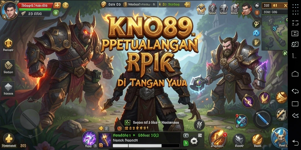 Tangkapan layar gameplay KNO89 yang menampilkan pertarungan mendebarkan di dunia RPG.