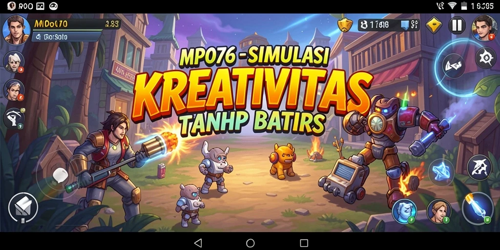Gameplay MPO76 yang menampilkan kreativitas tak terbatas.