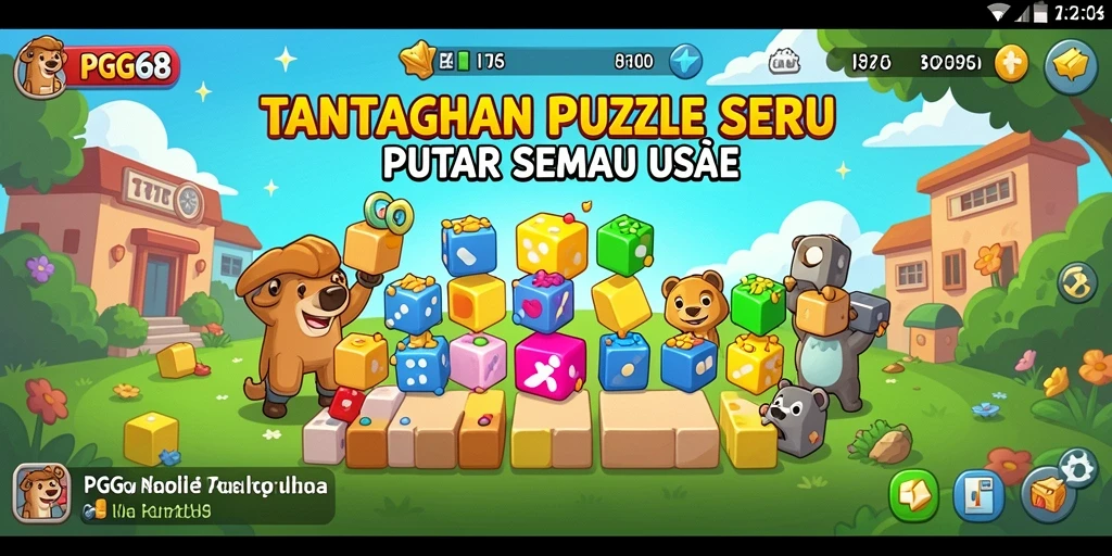 Tampilan gameplay PGG68 yang menantang dan seru.