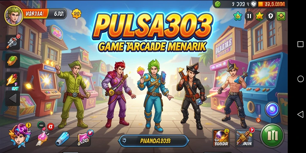 Screenshot permainan PULSA303 dengan aksi Arcade yang seru.