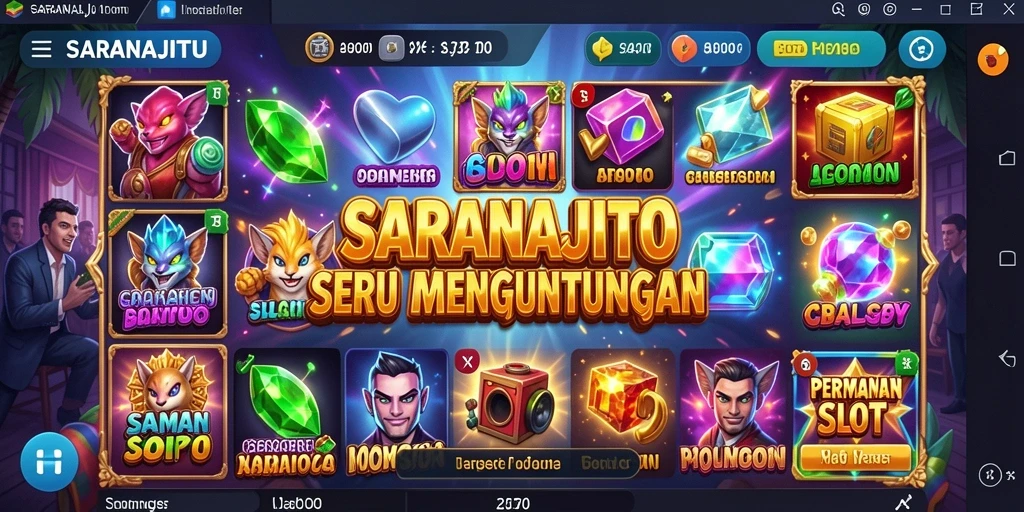 Tampilan Gameplay Menarik dari SARANAJITU dalam Slot.