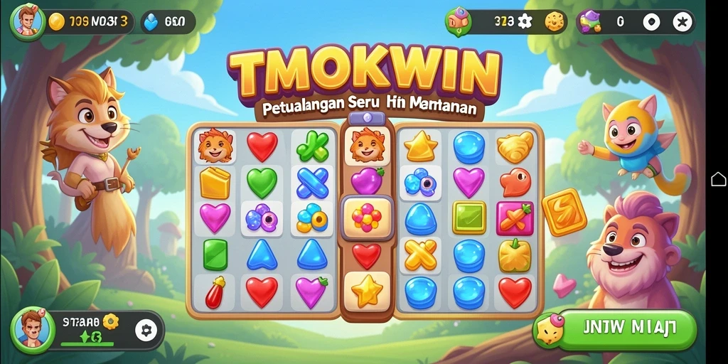 Gameplay TMOKWIN yang penuh warna dan menantang dalam kategori Match-3.