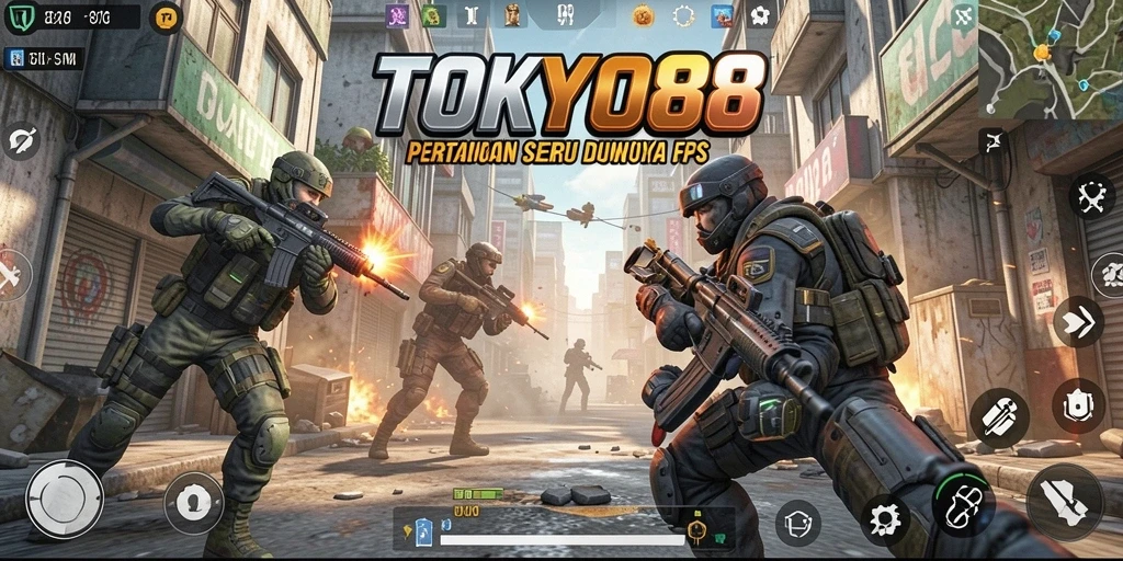 Screenshot permainan TOKYO88 dengan aksi tembak-menembak yang mendebarkan.