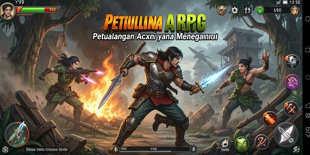 Tampilan gameplay Y89 dengan pertarungan penuh aksi di dunia fantasi.